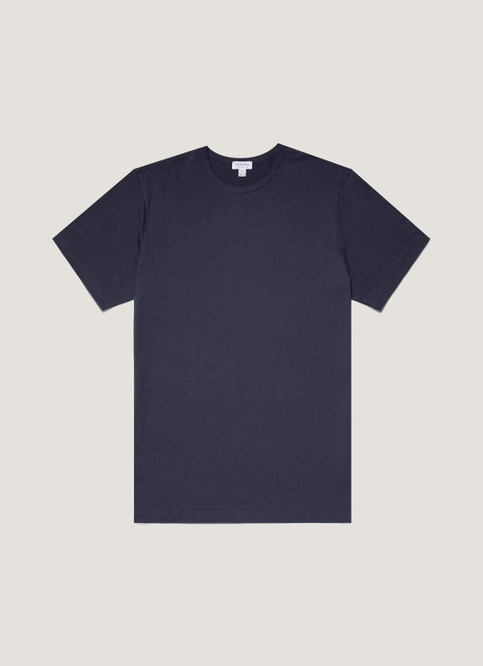 Short Sleeve Crew Neck T Shirt Navy