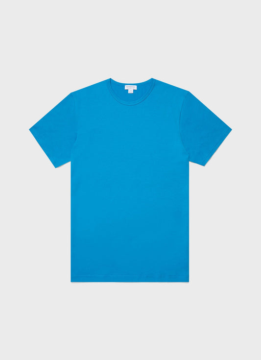 Men S Ss Crew Neck T Shirt In Turquoise Mtsh0001 Burx