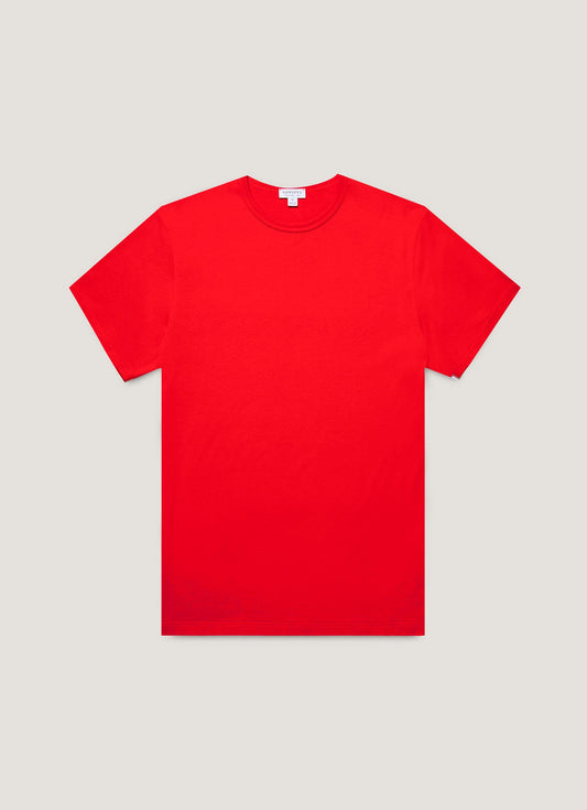 Mens Classic Tshirt In Bright Red Mtsh0001 Rdem