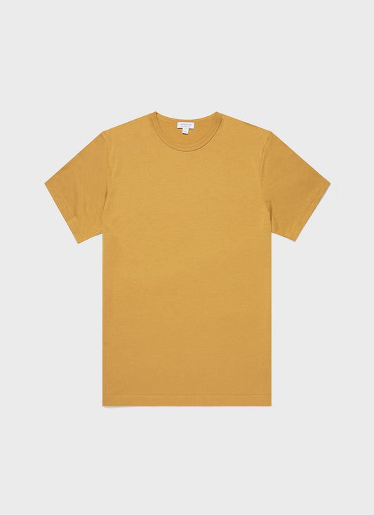 Mens Classic Tshirt In Mustard Mtsh0001 Ylbe