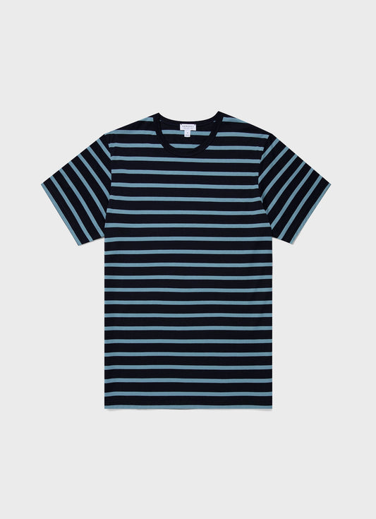 Mens Classic Tshirt In Navy Como Blue Mtsh0001Brs Stmt