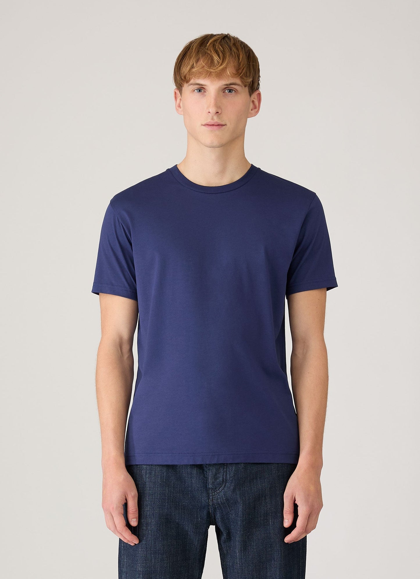 Mens Riviera Midweight Tshirt In Ink Blue Mtsh0007R Buwx