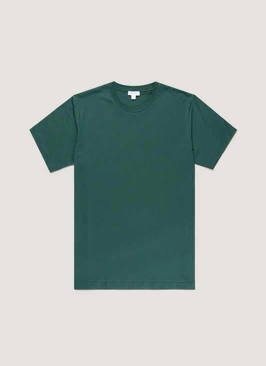 Mens Riviera Midweight Tshirt In Forest Mtsh0007R Gnjd