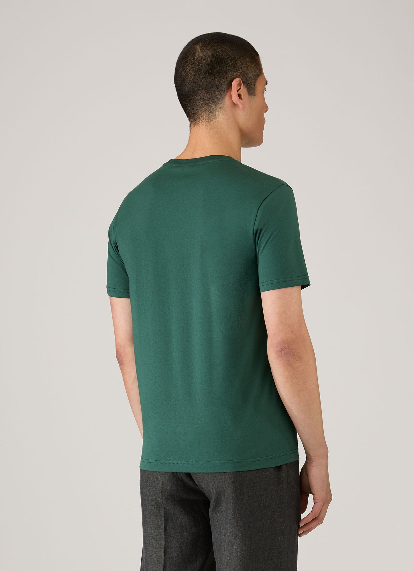 Mens Riviera Midweight Tshirt In Forest Mtsh0007R Gnjd