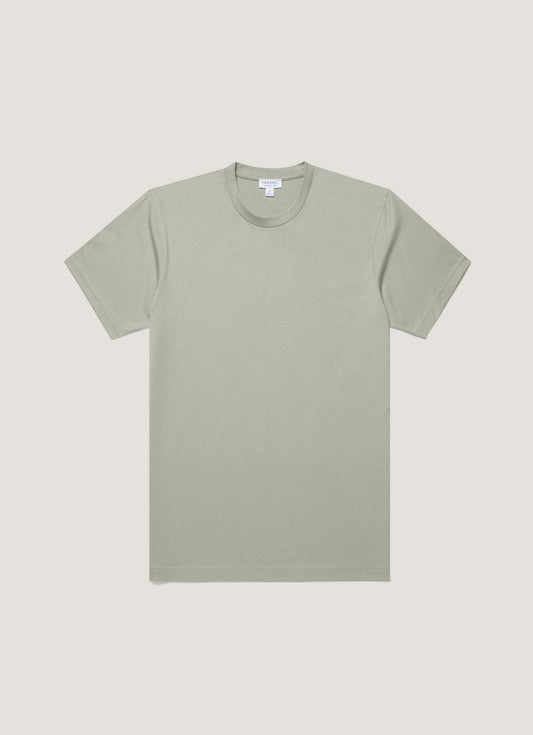 Mens Riviera Midweight Tshirt In Pastel Green Mtsh0007S Gnii