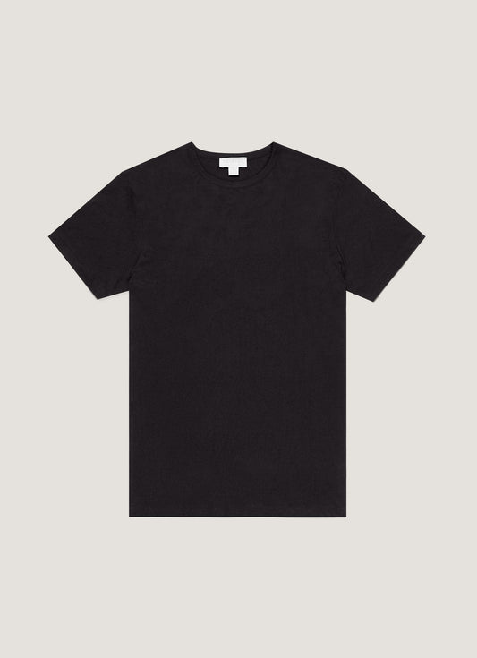 Mens Sea Island Cotton Tshirt Black Mtsh0063