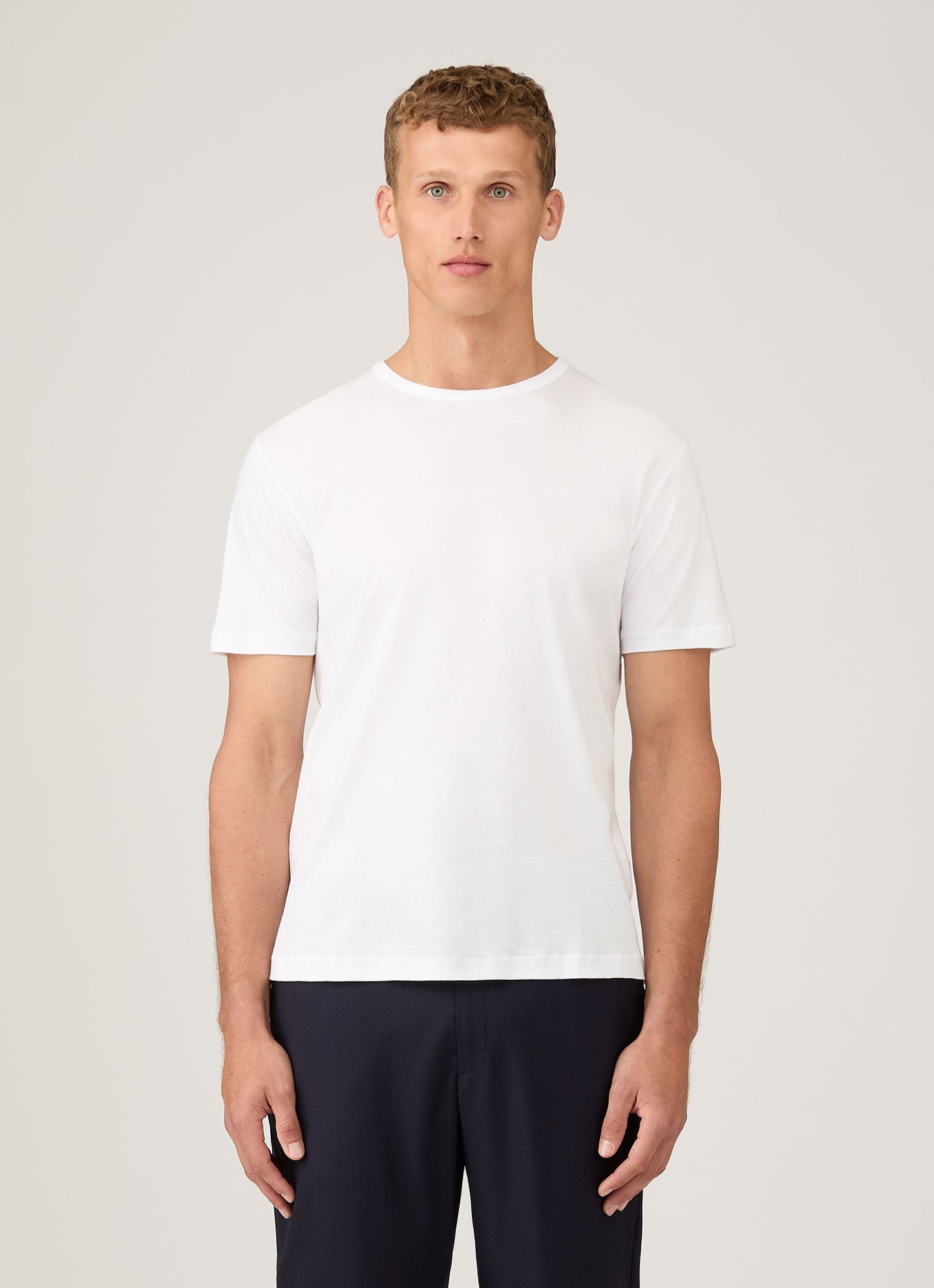 Mens Sea Island Cotton Tshirt White Mtsh0063
