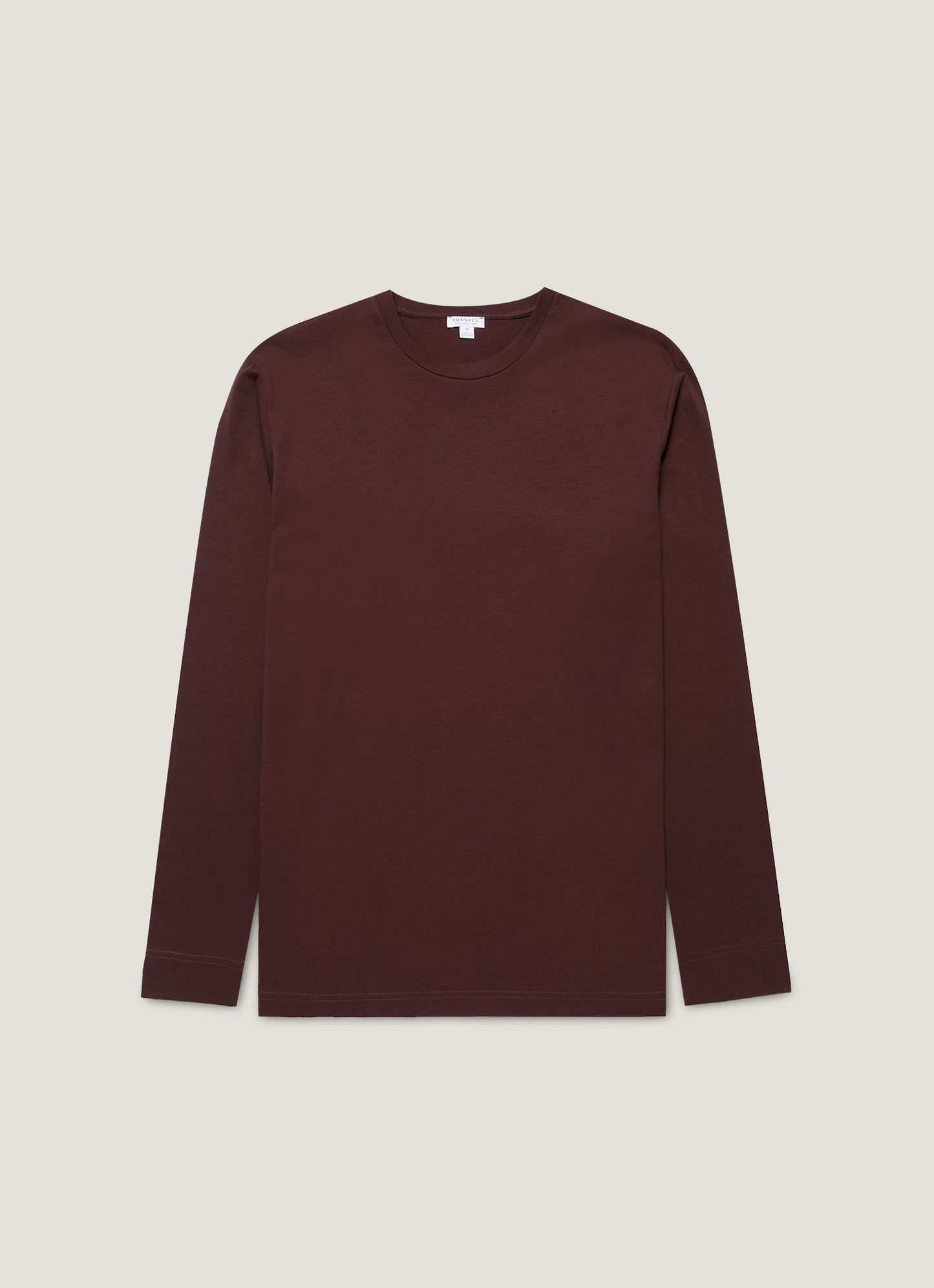 Mens Long Sleeve Riviera Midweight Tshirt In Bakelite Mtsh0136S Rdel
