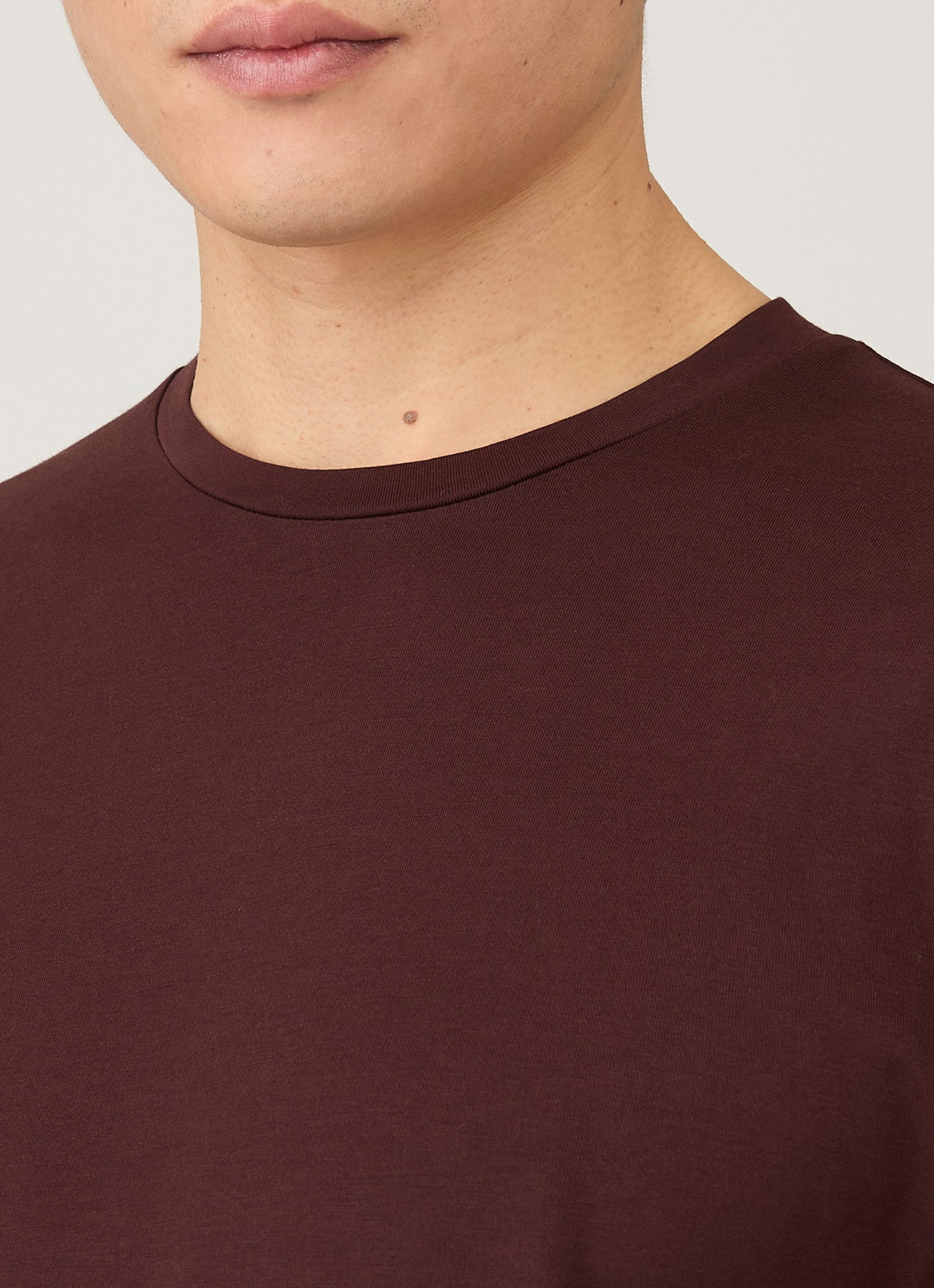 Mens Long Sleeve Riviera Midweight Tshirt In Bakelite Mtsh0136S Rdel