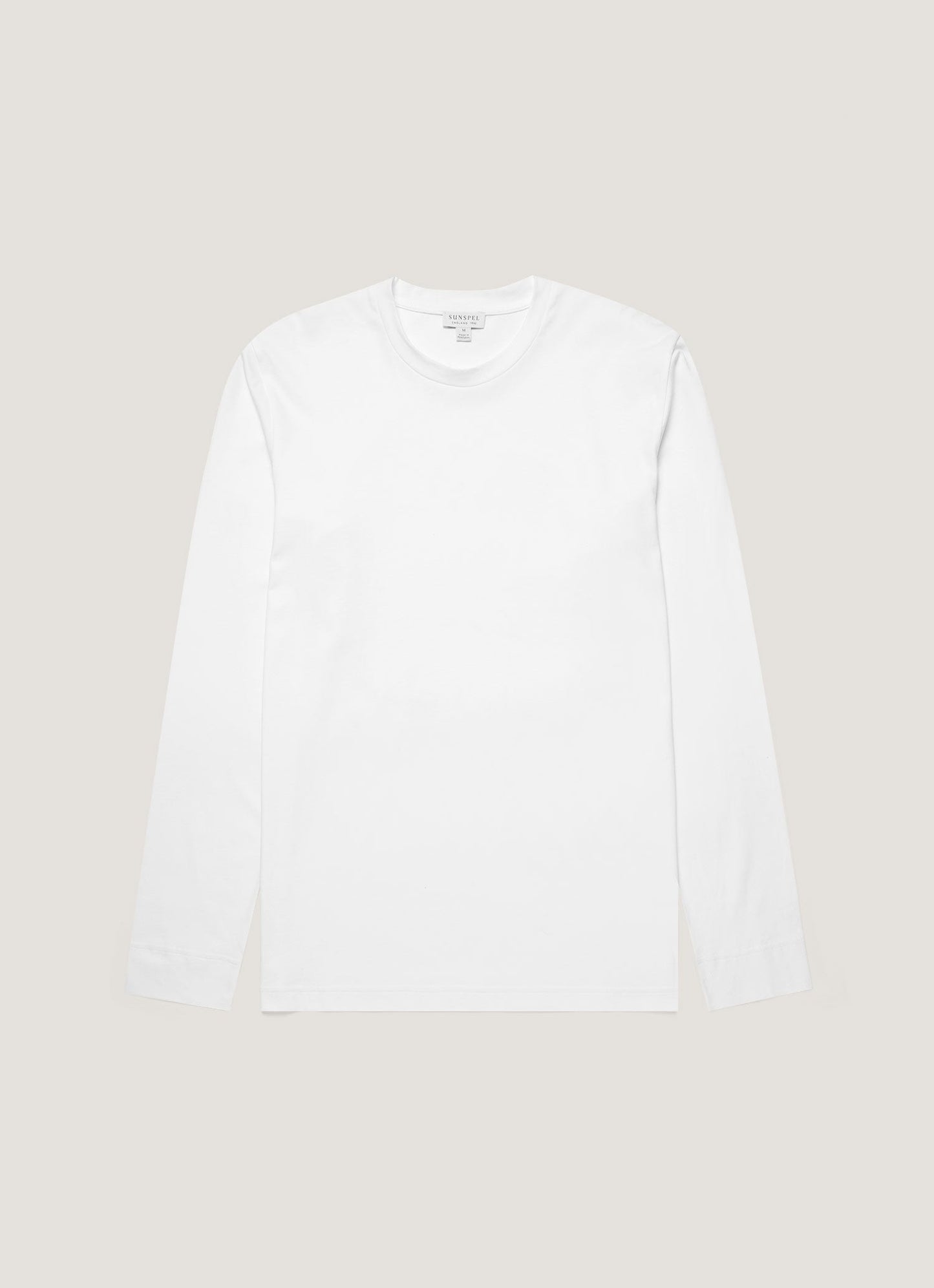 Mens Long Sleeve Riviera T Shirt In White
