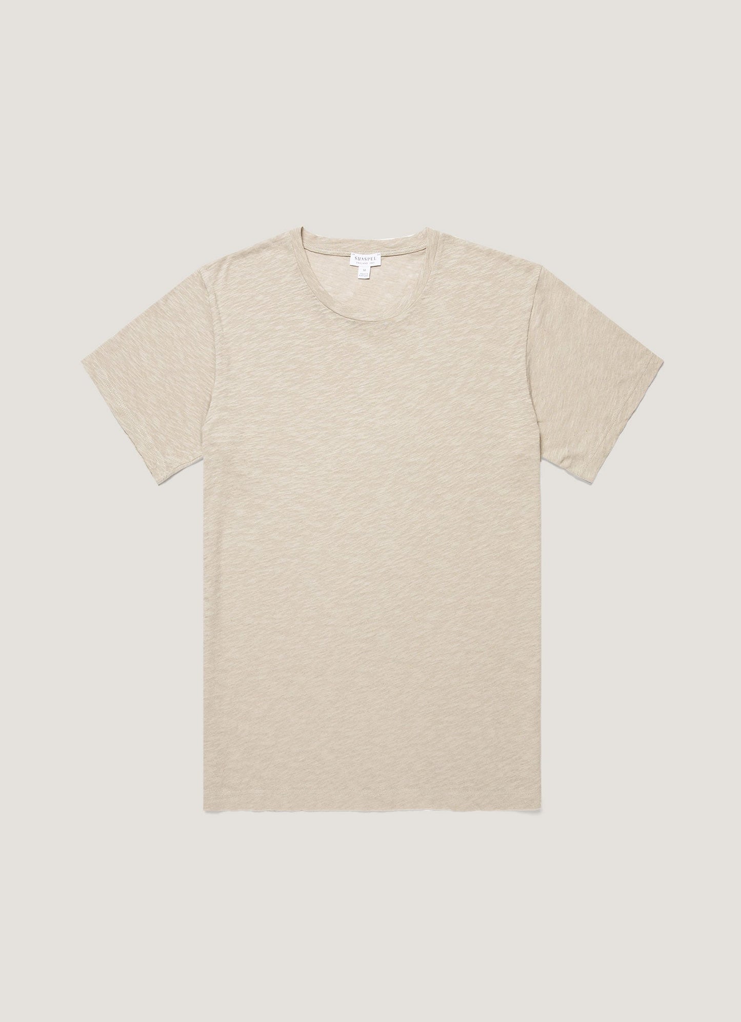 Mens Cotton Linen Tshirt In Ash Mtsh0192 Gyfi