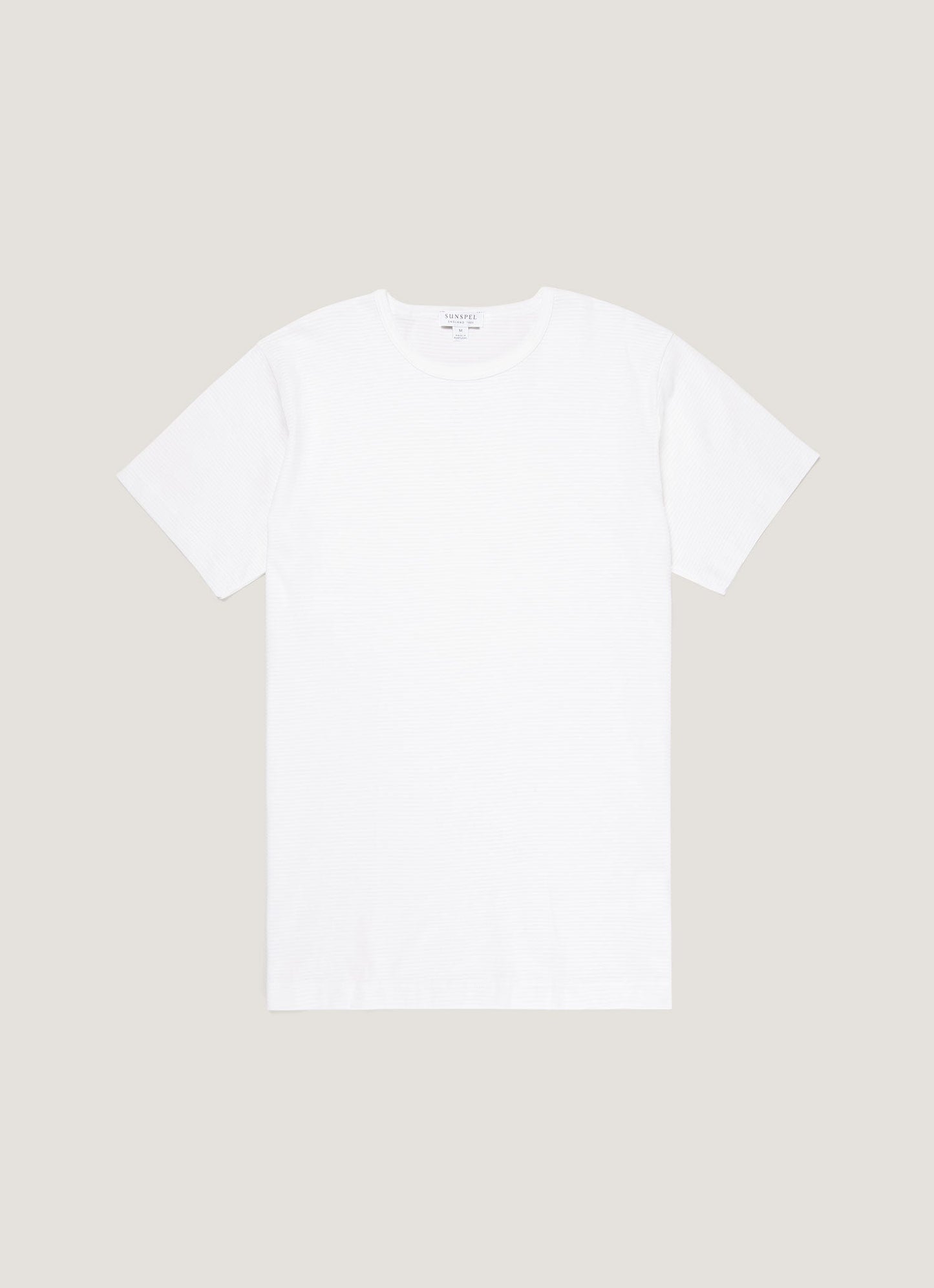 Q14 Cellular Crew Neck T Shirt White