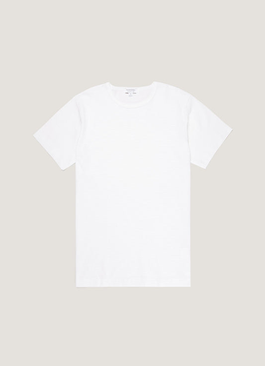 Q14 Cellular Crew Neck T Shirt White