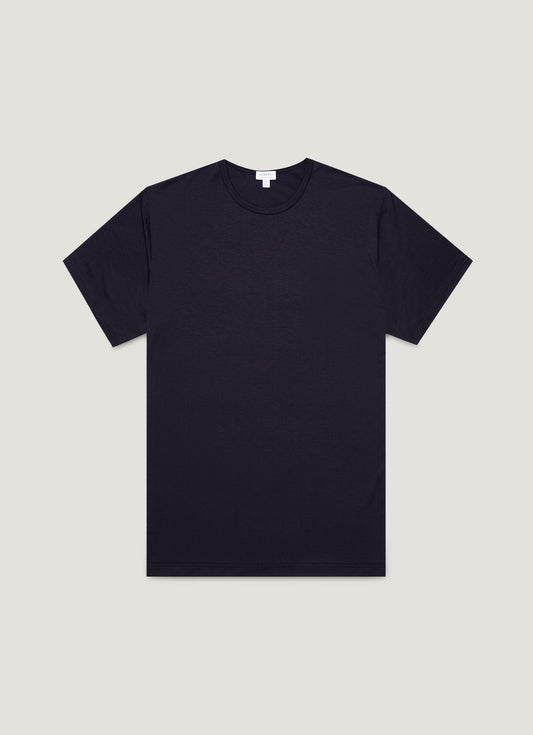 Mens Tencel Tshirt In Navy Mtsh4012 Buaa