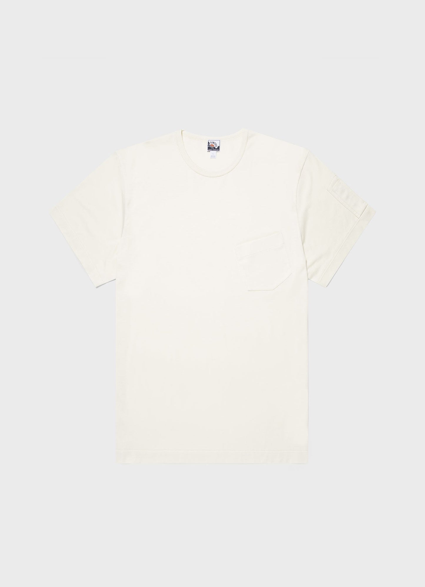 Mens Nigel Cabourn Tshirt In Stone White Ncmtsh0171 Whhm