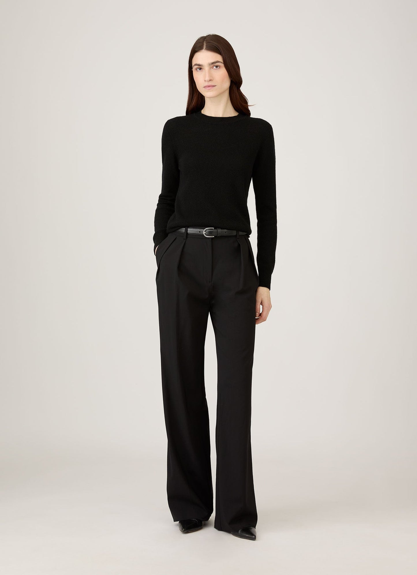 Womens Cashmere Jumper In Black Wjum8239 Bkaa