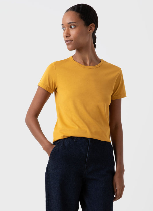 Womens Short Sleeve Crew Neck T Shirt In Cider Wtsh0032 Orax