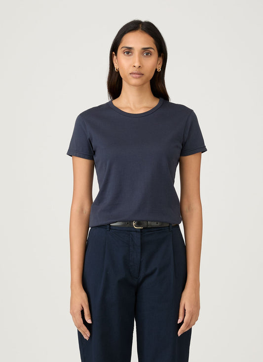 Womens Cotton Classic Tshirt Navy Wtsh0032